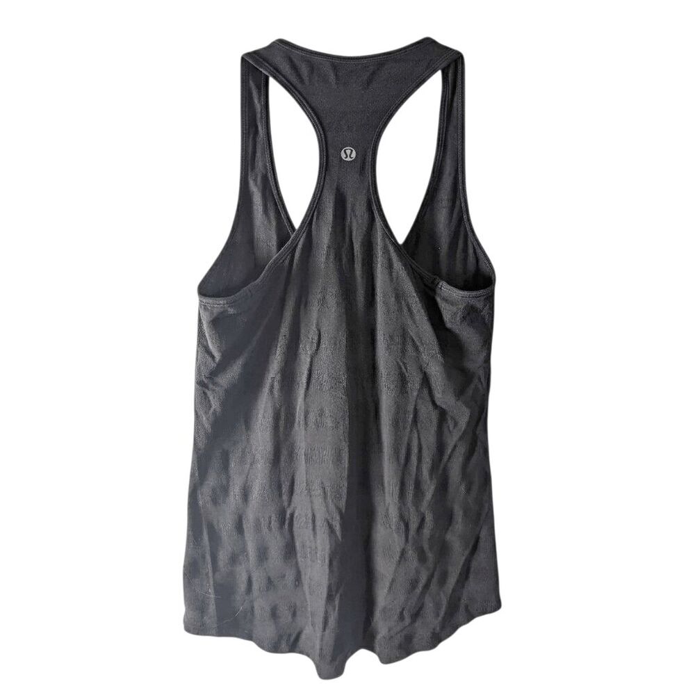 LULULEMON ATHLETICA Cool Racerback 'Striped Rib' Tank Size 4 - Picture 5 of 5